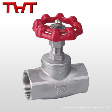 pn16 stainless steel screw end globe valve